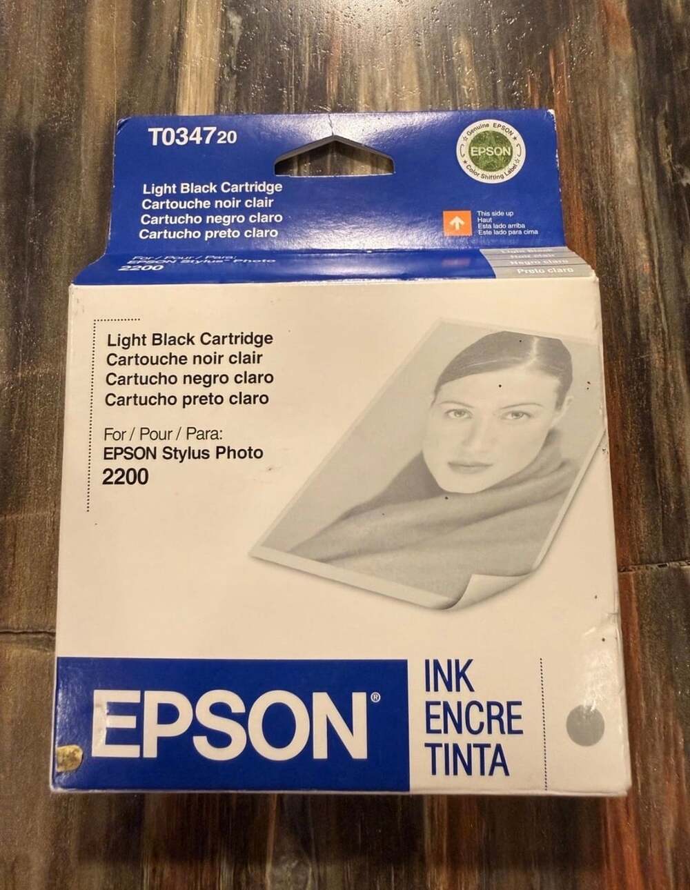 Epson T034720 Light Black Ink Cartridge For Stylus Photo 2200